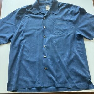 EUC Jamaica Jaxx Polo Shirt Mens 2XL Blue Textured Short‎ Sleeve Casual (A4)